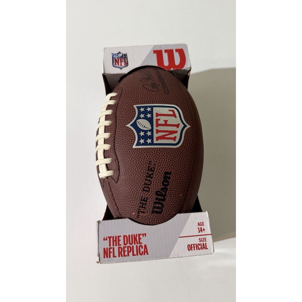 Wilson "The Duke" NFL Brown Leather Football WTF1825 BRS Excellent Condition